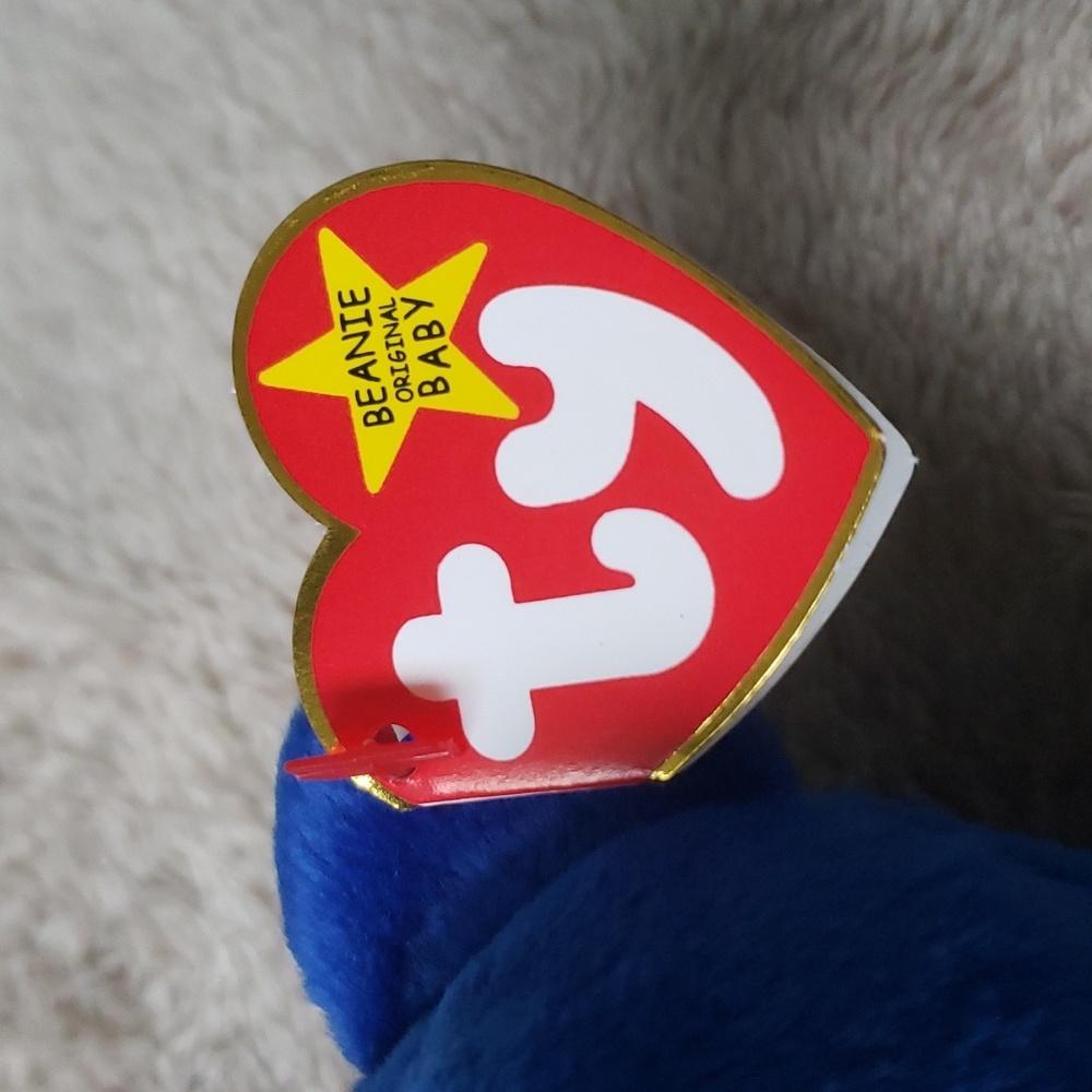 Clubby 🐻 1st Ty Collectors Club Beanie Baby 🐻 Royal Blue Bear 🐻 NWT - Picture 4 of 12